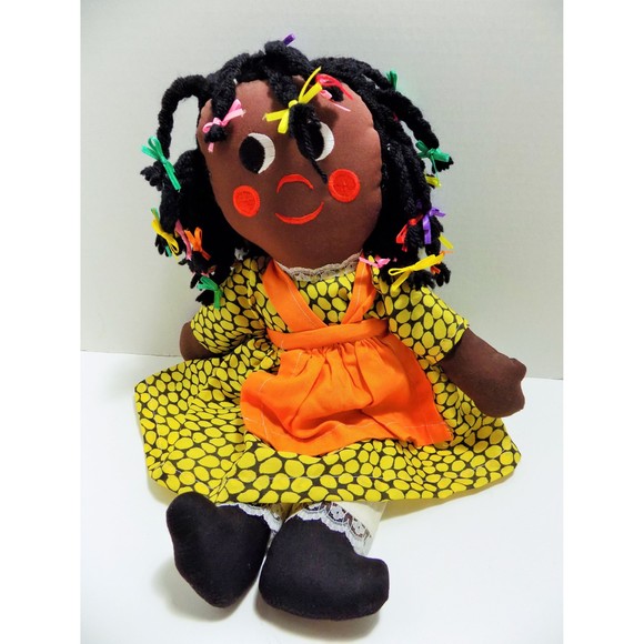 Black American Rag Doll Toy Island Tropical Gambina Doll - Picture 3 of 3